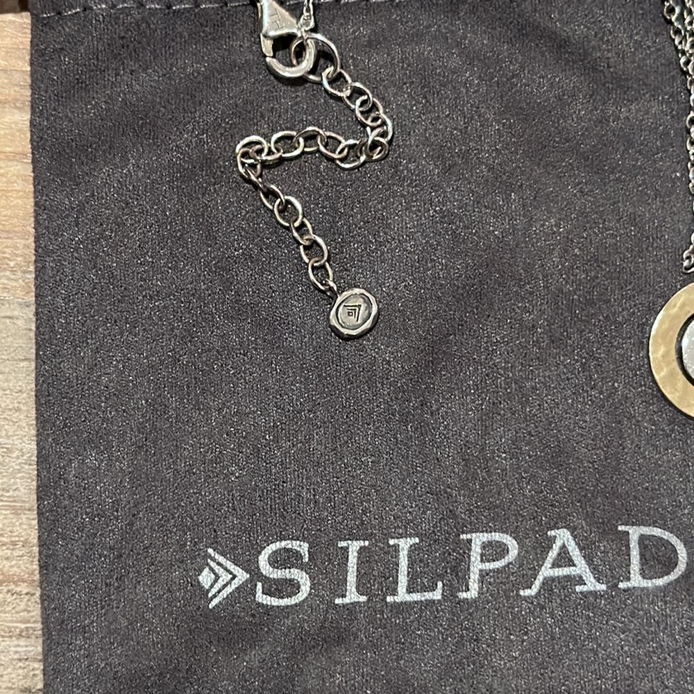 Silpada Silver and Brass Two-Tone Convertible 4-Way Pendant Necklace - Picture 5 of 5